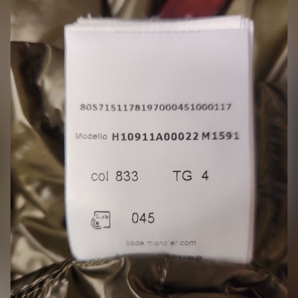 Moncler Khaki Silvere Down Jacket - Picture 6 of 7